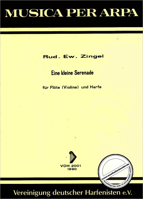 Titelbild für VDH 2001 - EINE KLEINE SERENADE