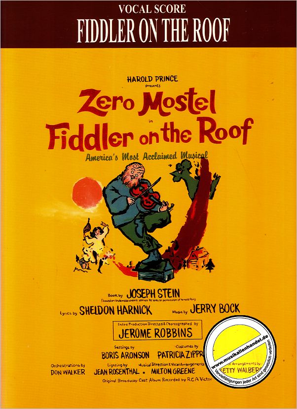 Titelbild für VF 1981 - FIDDLER ON THE ROOF