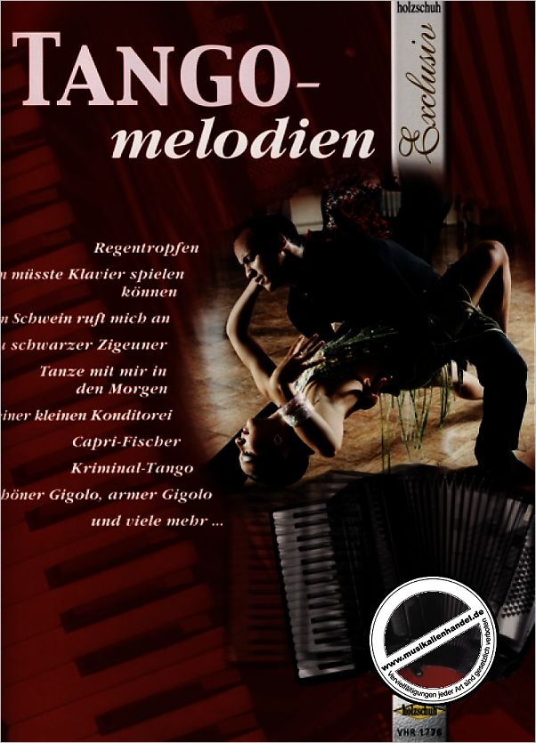 mittelschwer Akkordeon Exclusiv VHR1776 Akkordeon Noten : TANGO Melodien