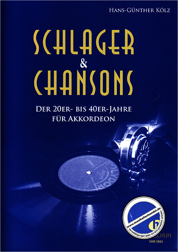 Titelbild für VHR 1861 - SCHLAGER + CHANSONS DER 20ER BIS 40ER JAHRE