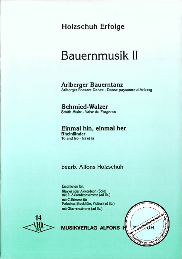Titelbild für VHR 564 - HOLZSCHUH ERFOLGE 14