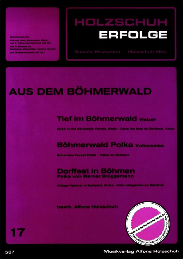 Titelbild für VHR 567 - HOLZSCHUH ERFOLGE 17