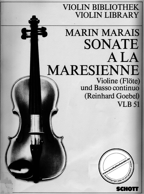 Titelbild für VLB 51 - SONATE A LA MARESIENNE