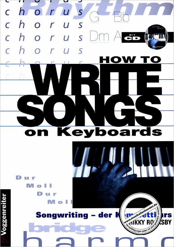 Titelbild für VOGG 0527-7 - HOW TO WRITE SONGS ON KEYBOARD