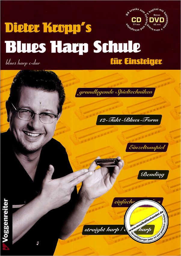 Titelbild für VOGG 0659-1 - BLUES HARP SCHULE FUER EINSTEIGER