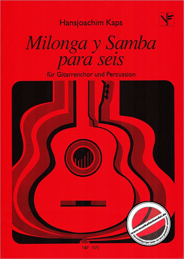 Titelbild für VOGT 1075 - MILONGA Y SAMBA PARA SEIS