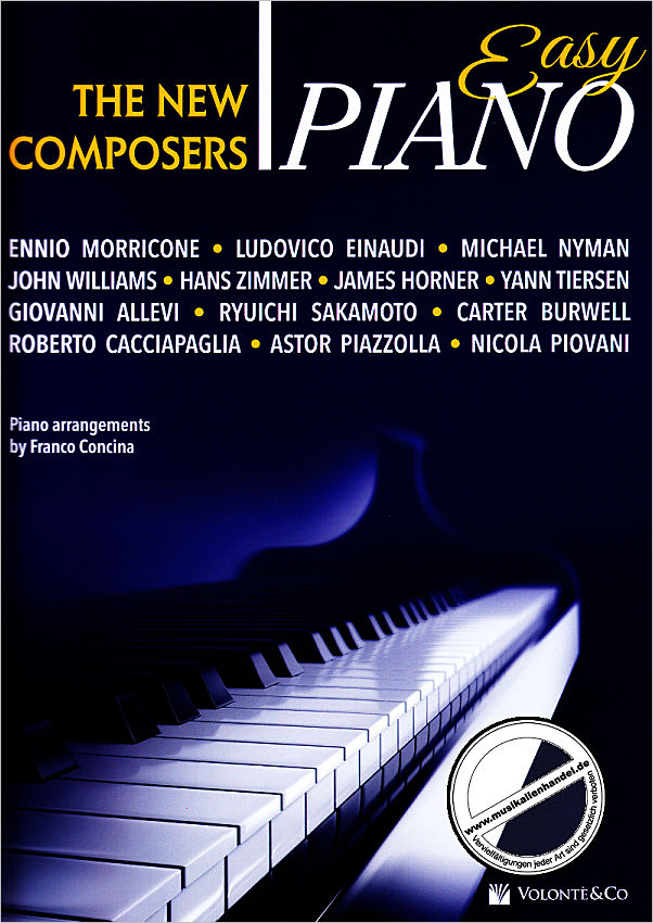 Titelbild für VOLONTE -MB682 - The new composers - Easy Piano