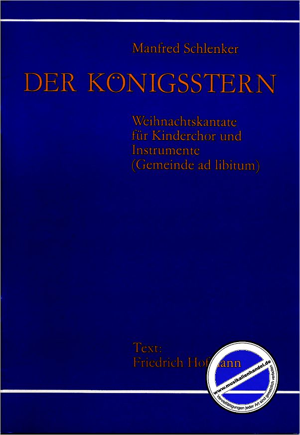 Titelbild für VS 1062 - DER KOENIGSSTERN - WEIHNACHTSKANTATE