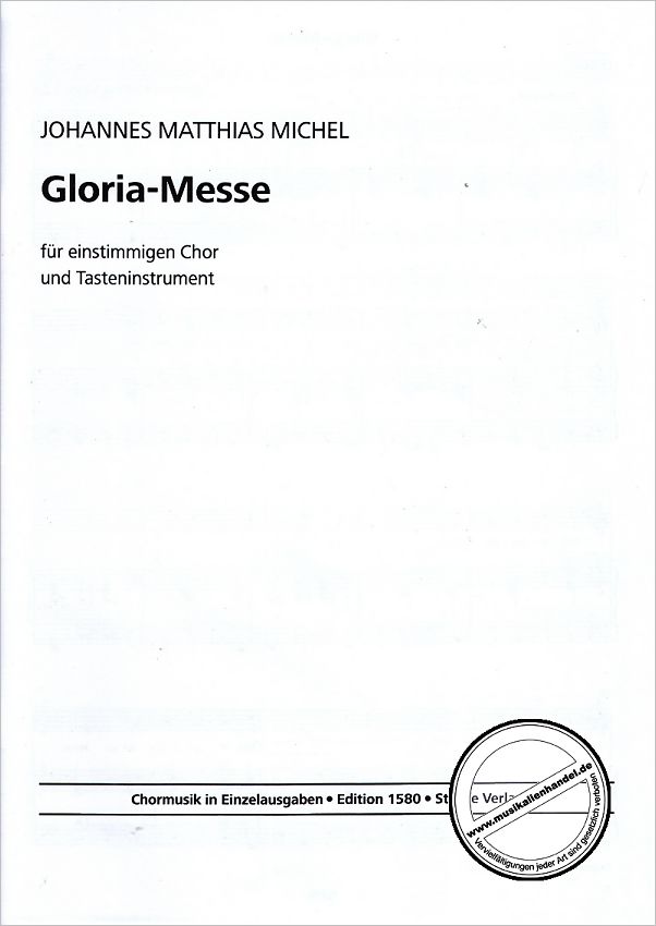 Titelbild für VS 1580 - GLORIA MESSE