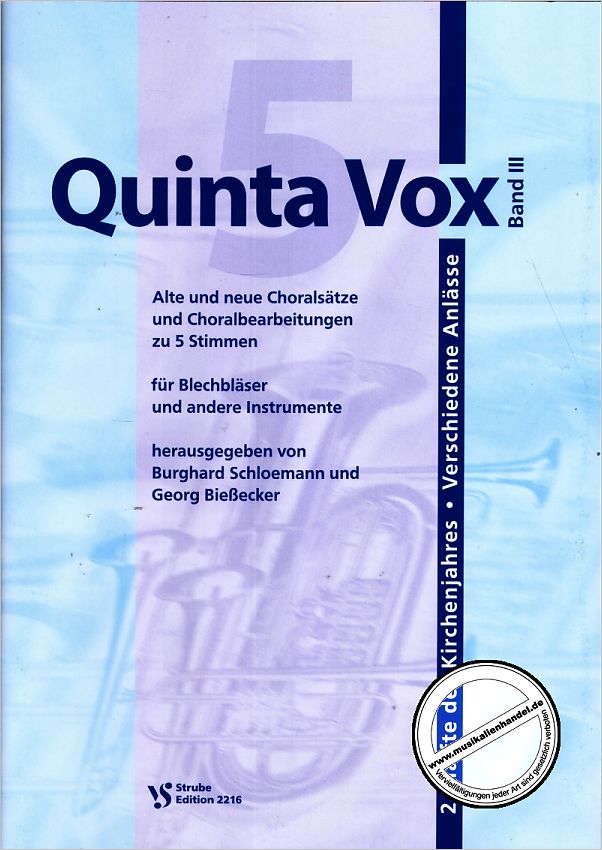 Titelbild für VS 2216 - QUINTA VOX 3