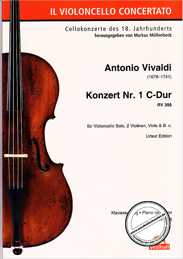 Titelbild für WALHALL 1005 - Concerto C-Dur F 3/8 T 218 RV 398