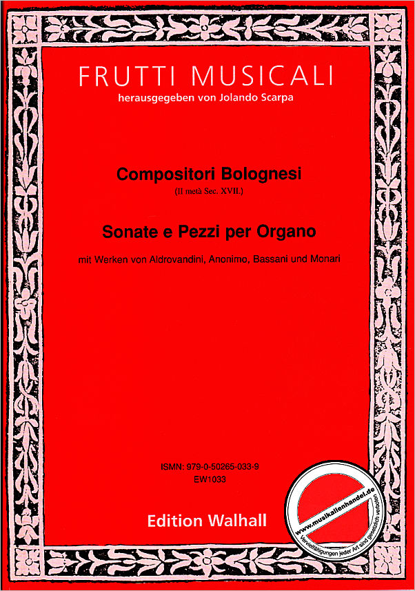 Titelbild für WALHALL 1033 - Sonate e pezzi per organo
