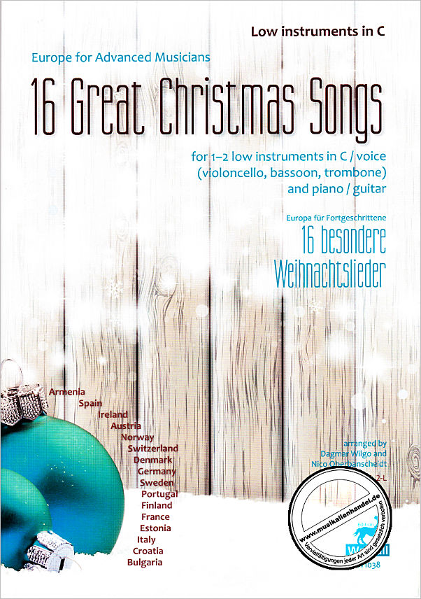 Titelbild für WALHALL 1038 - 16 great christmas songs