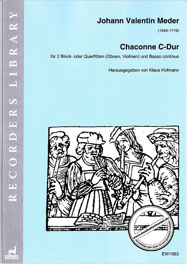 Titelbild für WALHALL 1063 - Chaconne C-Dur