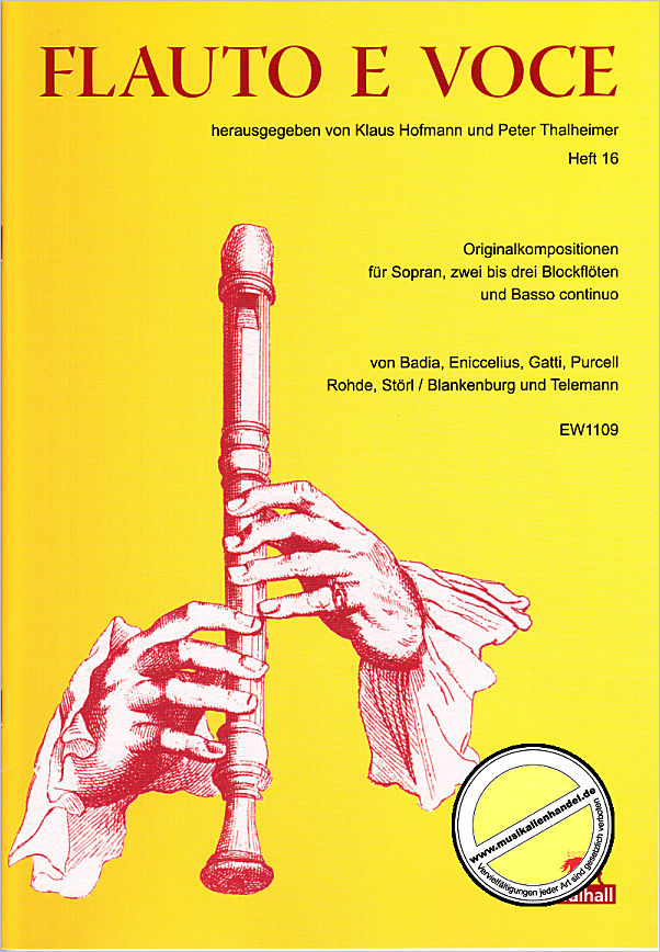 Titelbild für WALHALL 1109 - Flauto e voce 16
