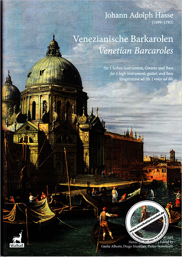 Titelbild für WALHALL 1159 - 15 Venezianische Barkarolen