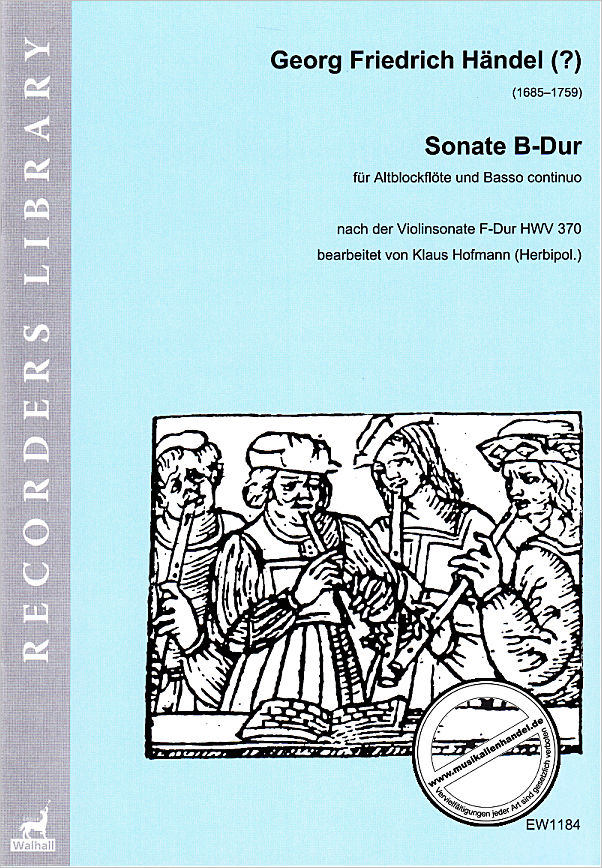 Titelbild für WALHALL 1184 - Sonate B-Dur