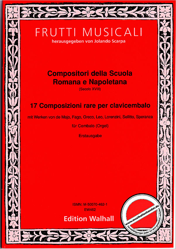 Titelbild für WALHALL 462 - Compositori della scuola romana e napoletana