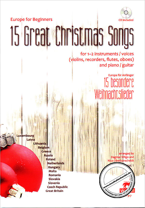 Titelbild für WALHALL 917 - 15 GREAT CHRISTMAS SONGS