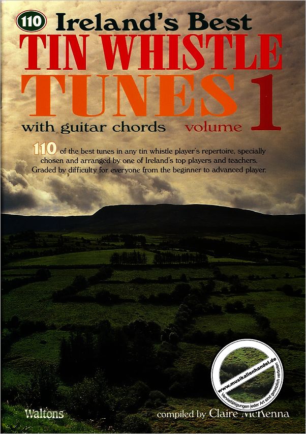Titelbild für WALTONS 1313 - 110 IRELAND'S BEST TIN WHISTLE TUNES WITH GUITAR CHORDS