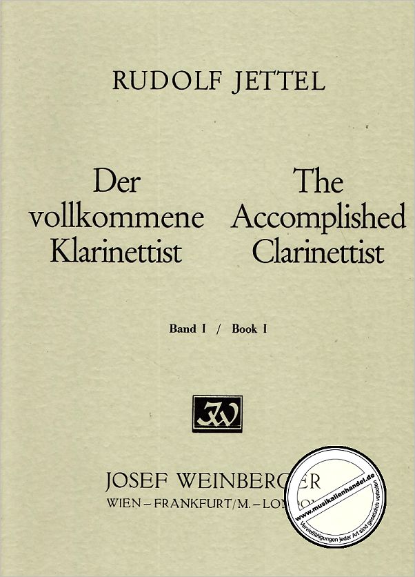 Titelbild für WEINB 191-10 - DER VOLLKOMMENE KLARINETTIST 1