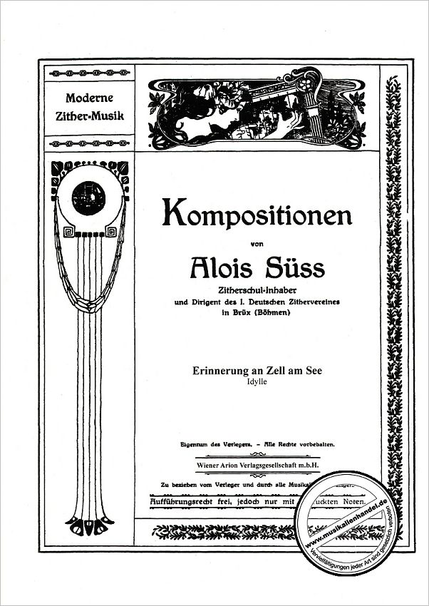 Titelbild für WEINB 1930-10 - ERINNERUNG AN ZELL AM SEE