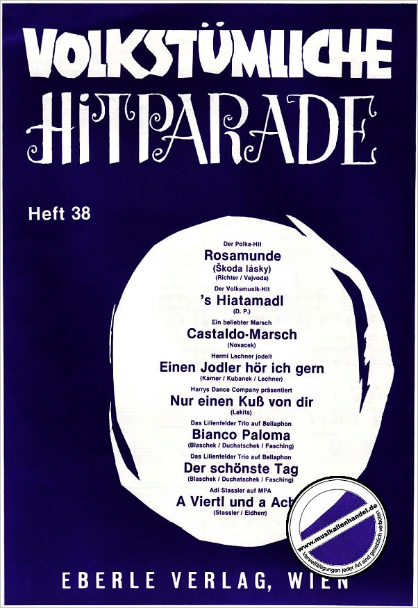 Titelbild für WM -VT38 - VOLKSTUEMLICHE HITPARADE 38