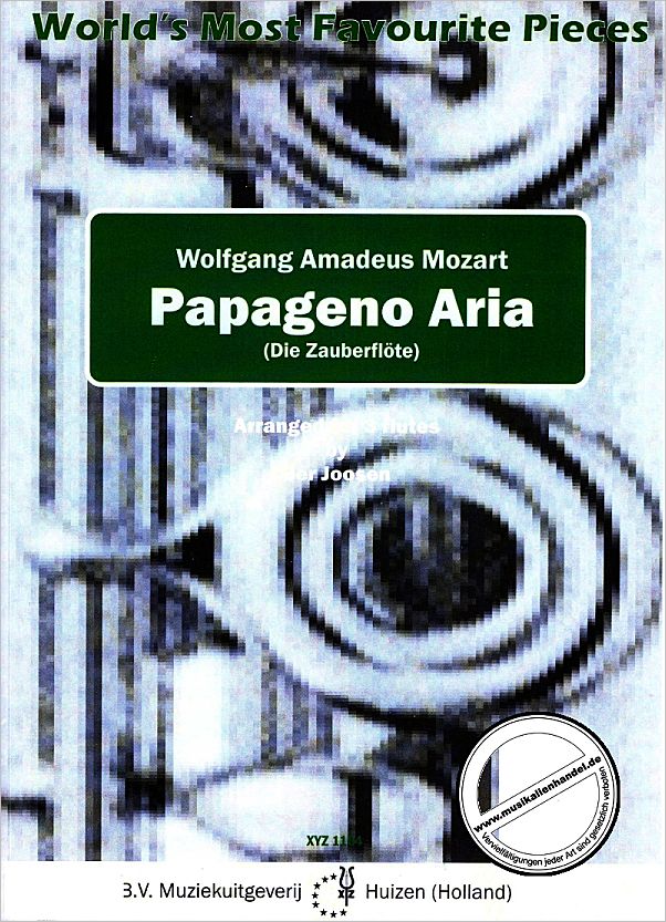 Titelbild für XYZ 1164 - PAPAGENO ARIA (ZAUBERFLOETE)