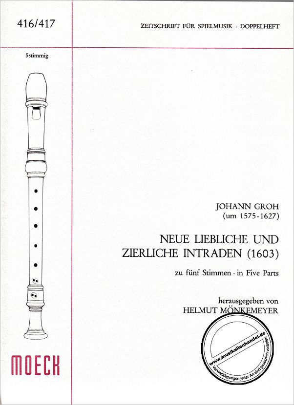 Titelbild für ZFS 416-417 - NEUE LIEBLICHE + ZIERLICHE INTRADEN