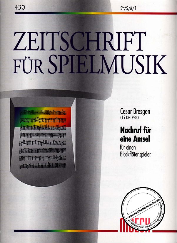 Titelbild für ZFS 430 - NACHRUF FUER EINE AMSEL