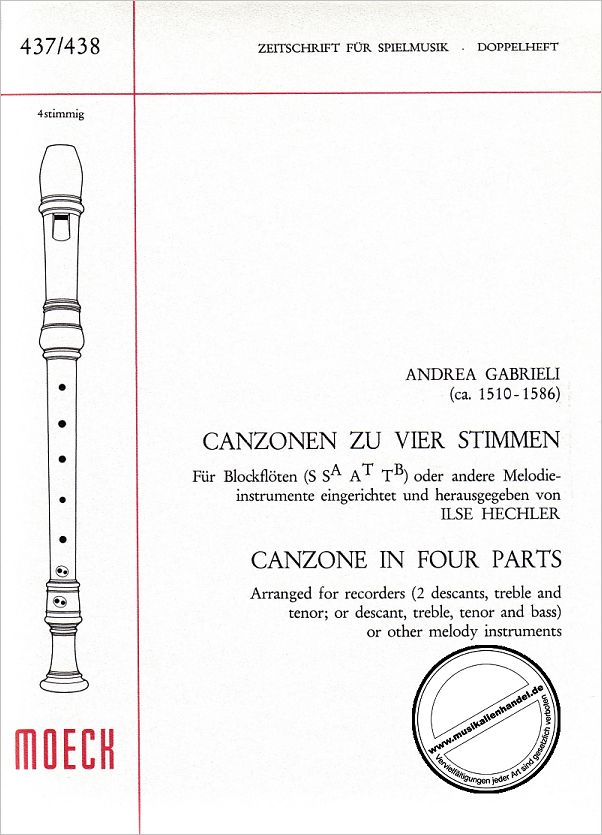 Titelbild für ZFS 437-438 - CANZONEN
