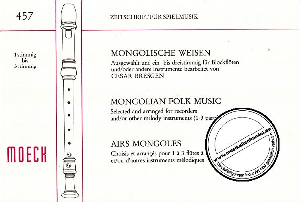 Titelbild für ZFS 457 - MONGOLISCHE WEISEN