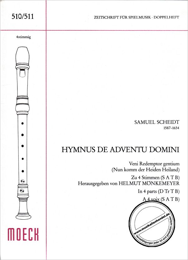 Titelbild für ZFS 510-511 - HYMNUS DE ADVENTU DOMINI