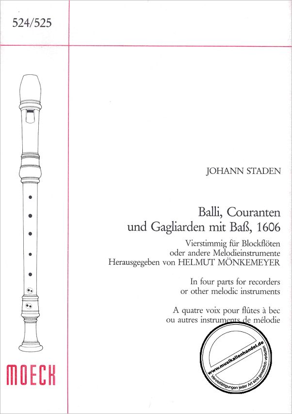 Titelbild für ZFS 524-525 - BALLI COURANTEN + GAGLIARDEN