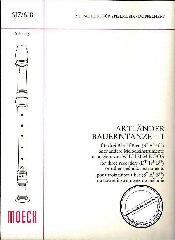 Titelbild für ZFS 617-618 - ARTLAENDER BAUERNTAENZE 1