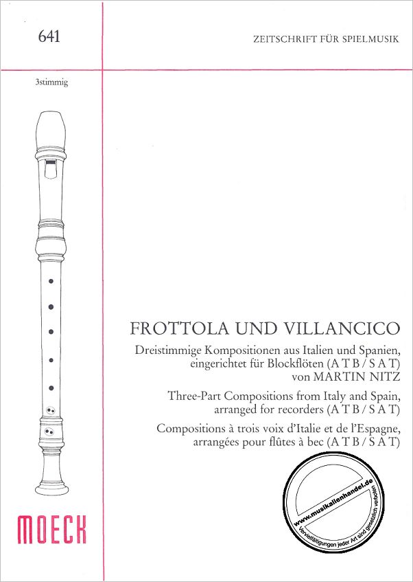 Titelbild für ZFS 641 - FROTTOLA + VILLANCICO