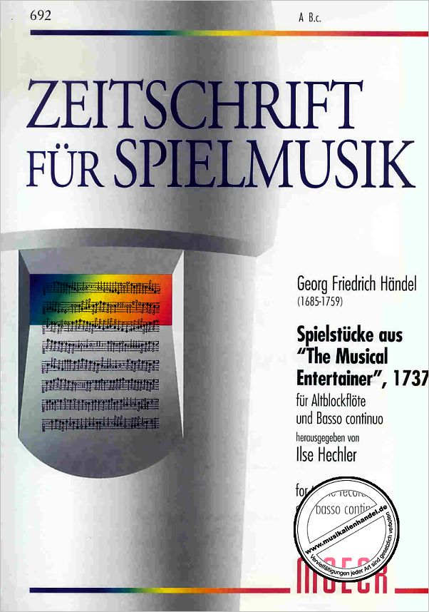 Titelbild für ZFS 692 - STUECKE AUS THE MUSICAL ENTERTAINER (1737)