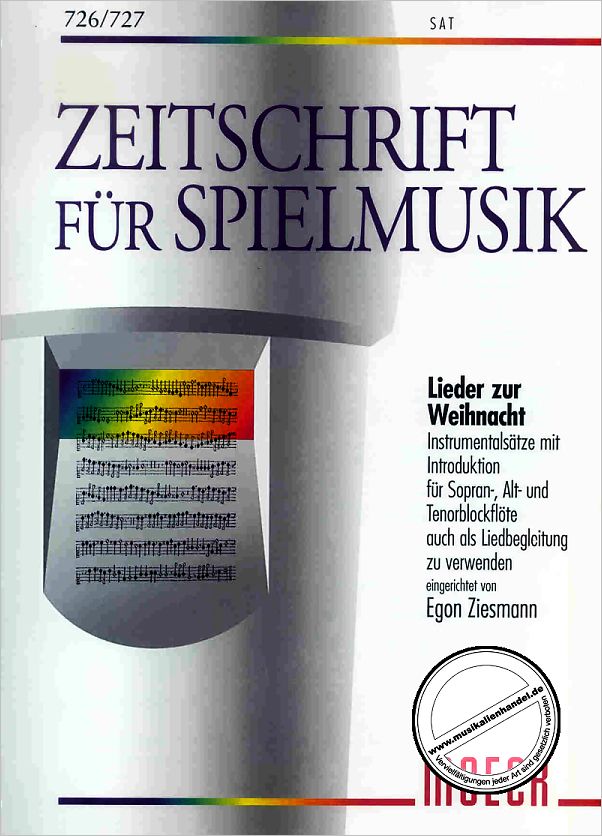 Titelbild für ZFS 726-727 - LIEDER ZUR WEIHNACHT