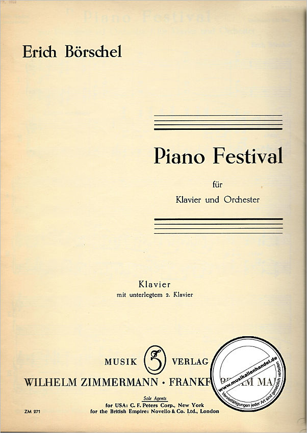 Titelbild für ZM 12710 - PIANO FESTIVAL
