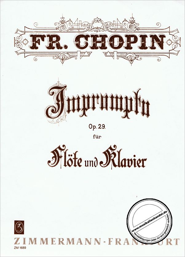 Titelbild für ZM 16890 - IMPROMPTU 1 AS-DUR OP 29