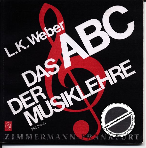 Titelbild für ZM 19400 - DAS ABC DER MUSIKLEHRE