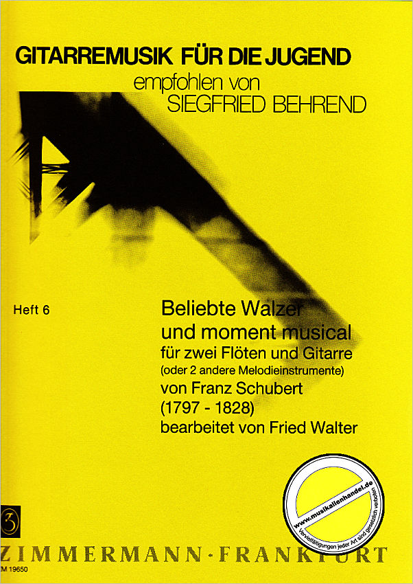 Titelbild für ZM 19650 - WALZER + MOMENT MUSICAL