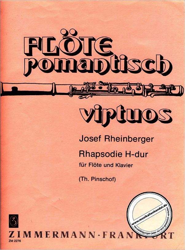 Titelbild für ZM 22760 - RHAPSODIE H-DUR (PINSCHOFF)