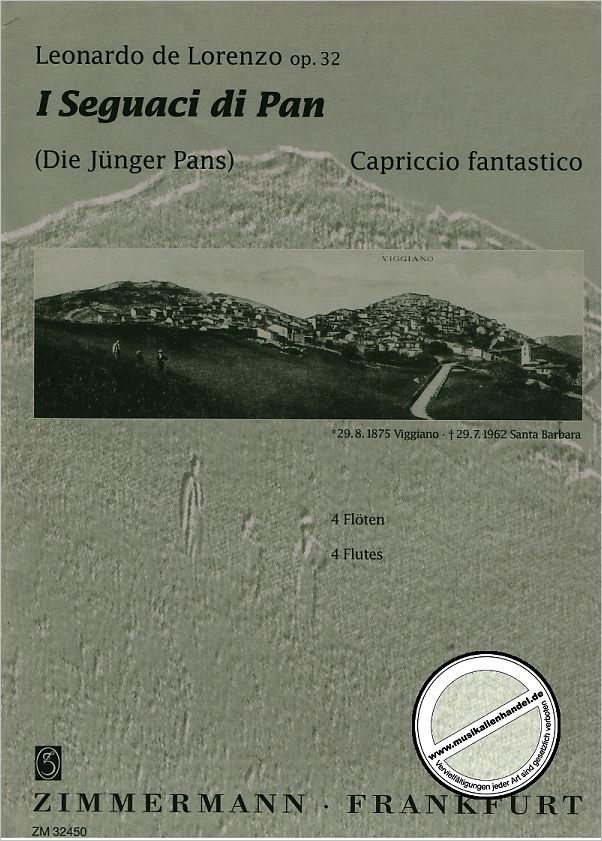 Titelbild für ZM 32450 - I SEGUACI DI PAN OP 32 - CAPRICCIO FANTASTICO