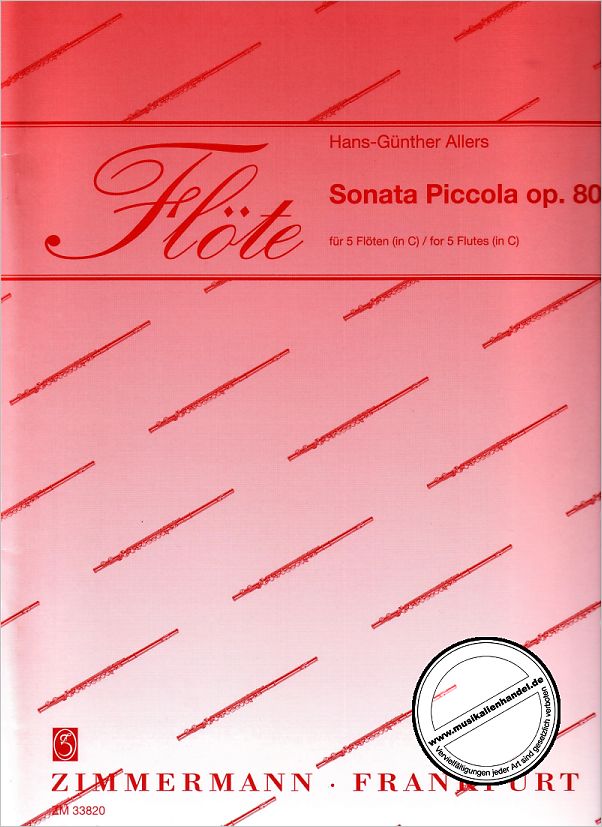 Titelbild für ZM 33820 - SONATA PICCOLA OP 80