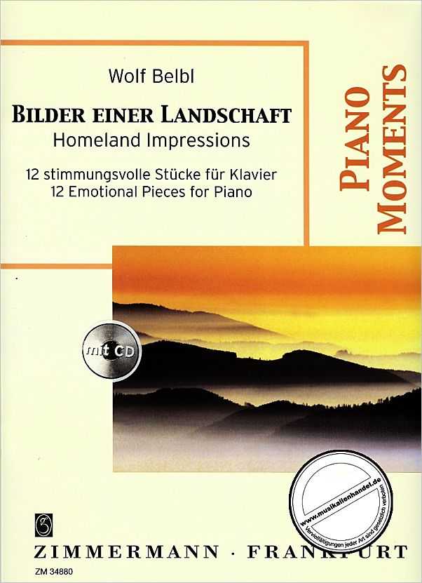 Titelbild für ZM 34880 - BILDER EINER LANDSCHAFT - 12 KLAVIERSTUECKE