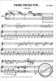 Notenbild für HASKE 910292 - 3 PIECES FOR CLARINET