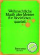 Titelbild für BA 6273 - WEIHNACHTLICHE MUSIK ALTER MEISTER
