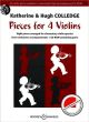 Titelbild für BH 11959 - PIECES FOR 4 VIOLINS
