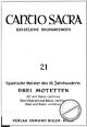 Titelbild für BIELER -CS21 - 3 MOTETTEN